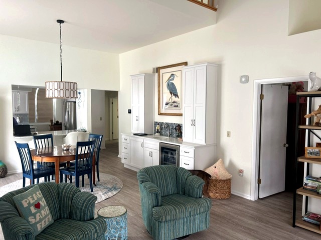 Living and dining area