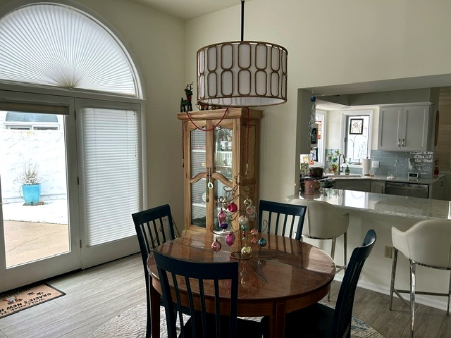 Interior dining and kitchen connection